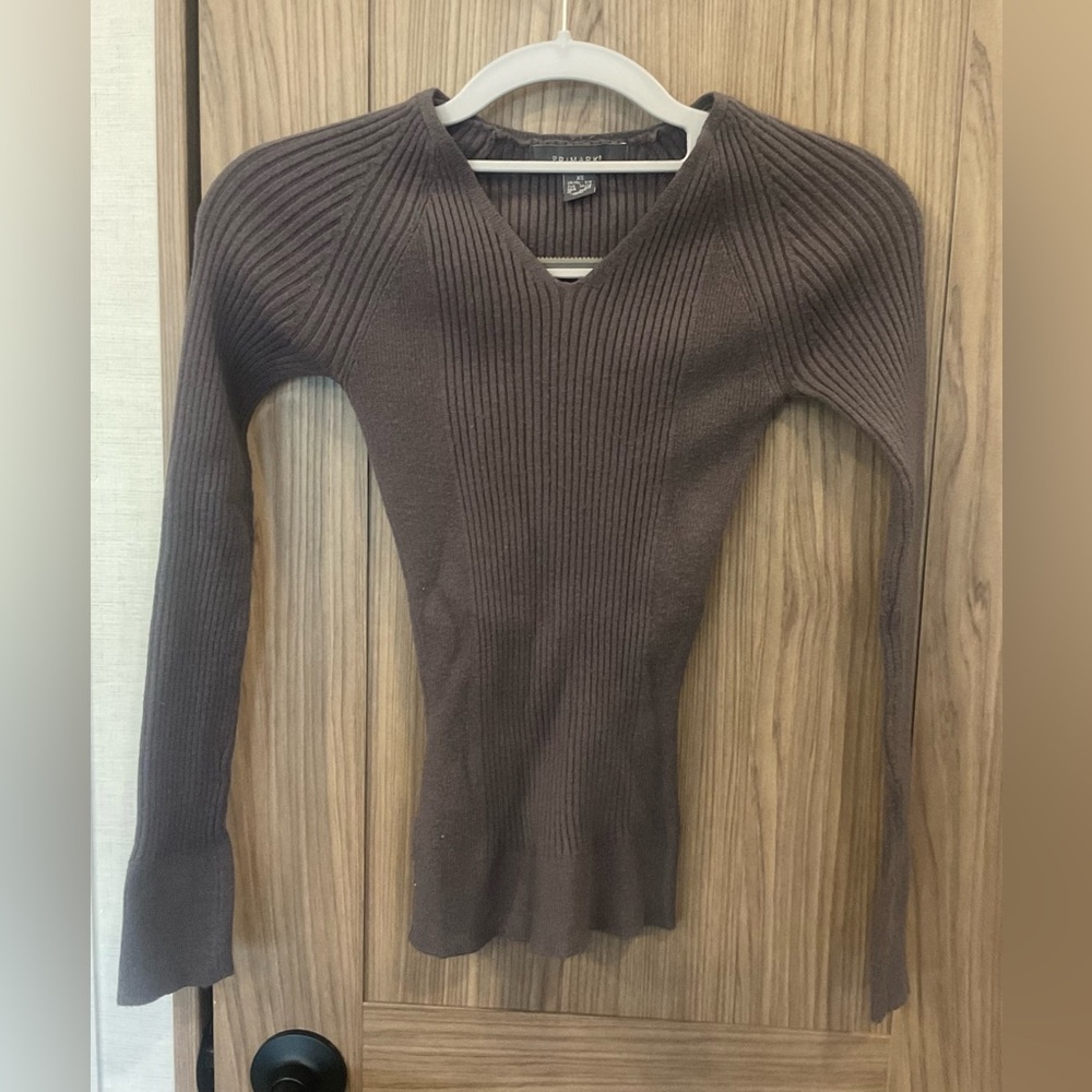 PRIMARK Womens Gray Long Sleeve Sweater Size XS (2/4)